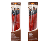 Keep Smiling Paint Brush set Round shape 8Pcs